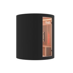 Sauna Moon Infrar&oslash;d Rund 4 pladser Sort Holls